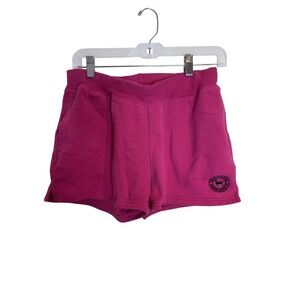 The Black Dog Shorts Womens Small Fleece Lounge Casual Pocket Embroidered